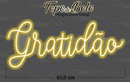 Letreiro gratidao