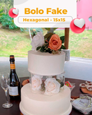 Bolo Fake Hexagonal 15x15