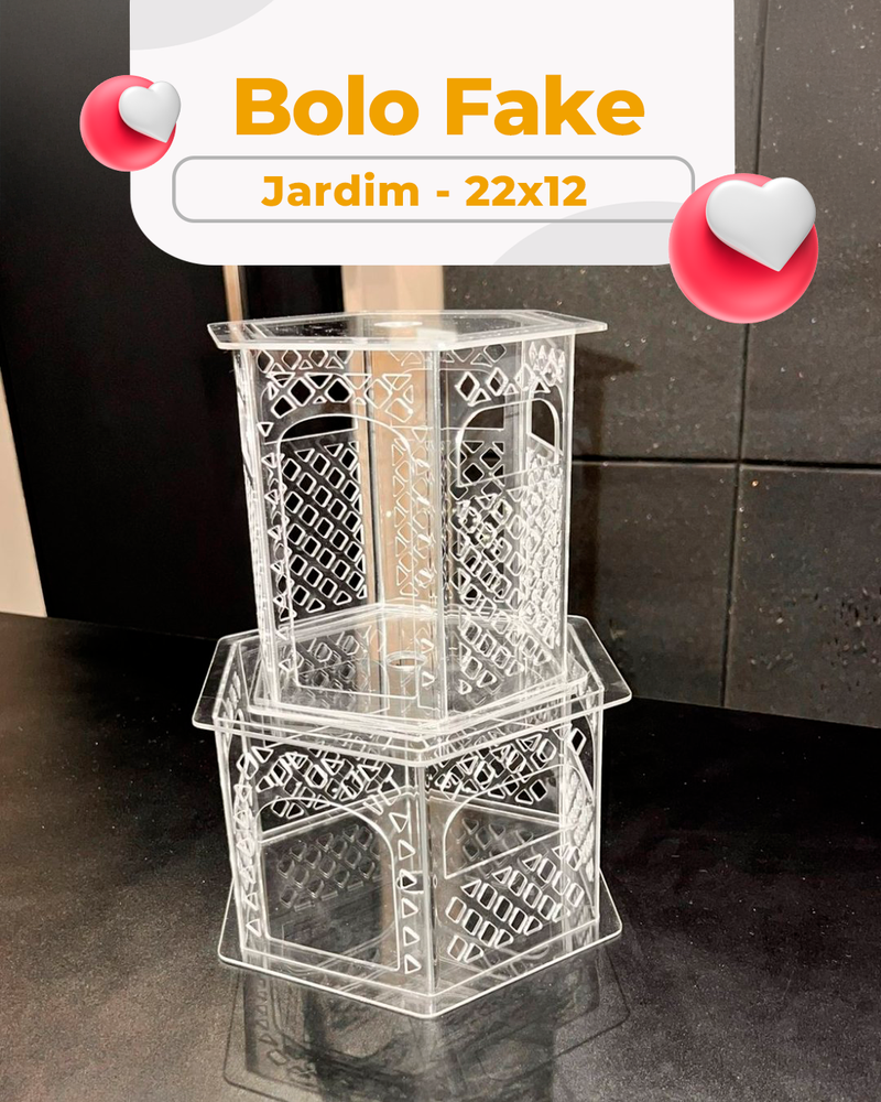 Bolo Fake Jardim 22x12