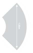 Tampo em acrílico para Mesa Sinuosa (1.80cm x 80cm)