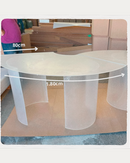 Tampo em acrílico para Mesa Sinuosa (1.80cm x 80cm)