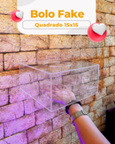 Bolo Fake Quadrado 15x15