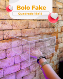 Bolo Fake Quadrado 18x15