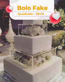 Bolo Fake Quadrado 30x15