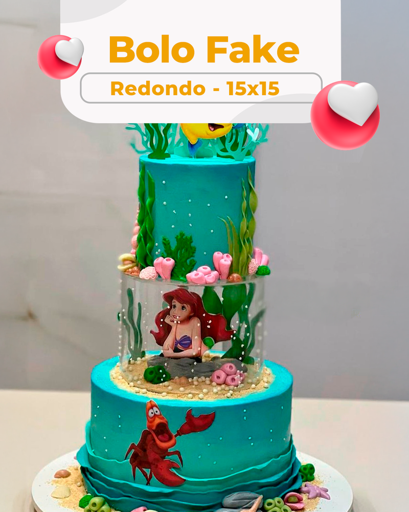 Bolo Fake Redondo 15x15