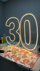 Combo Led numeros do (0 a0 9) Slim 50CM - Base removivel