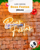 Letreiro "Boas Festas"