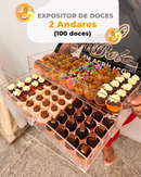 Expositor de Doces Com 2 Andares (100 Furos)