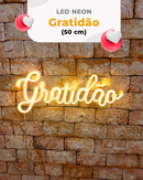 Letreiro gratidao