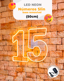 Número em Led Neon (0 ao 9) Slin Base removivel - 50CM