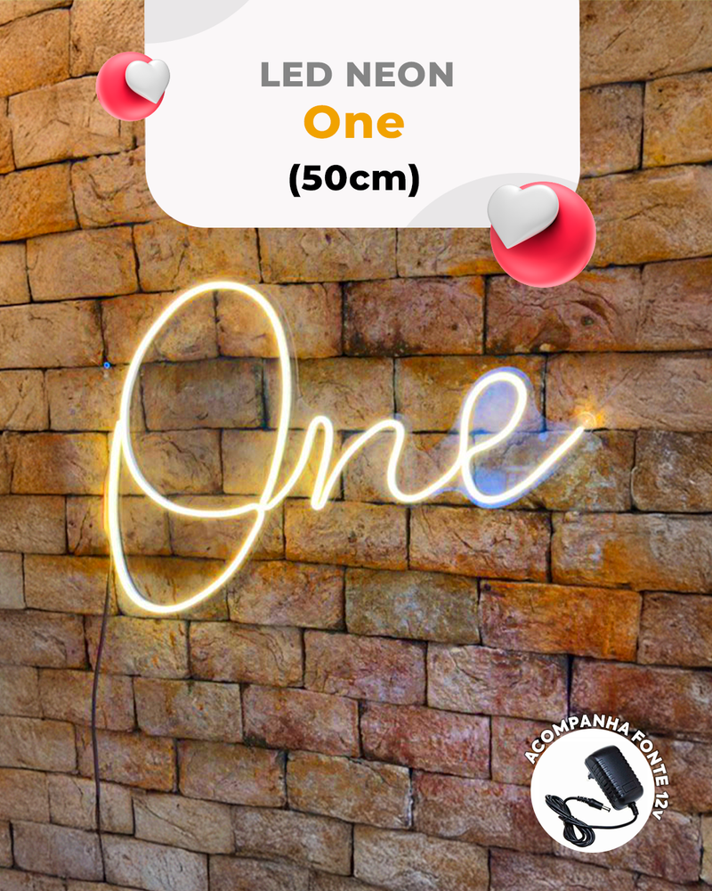 Letreiro "One"