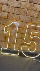 Número em Led Neon (0 ao 9) Slin Base removivel - 50CM