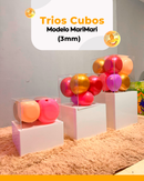 Trios Cubos/Hexagonal  - luli reis (3mm)
