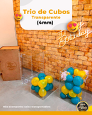 Trio de Cubos/Cilíndros/Hexagonal (4mm)